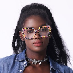 Poutine Square Multicolor Glasses5