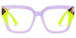 Clody Square Lavender Glasses0