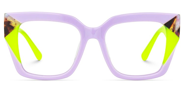 Clody Square Lavender Glasses