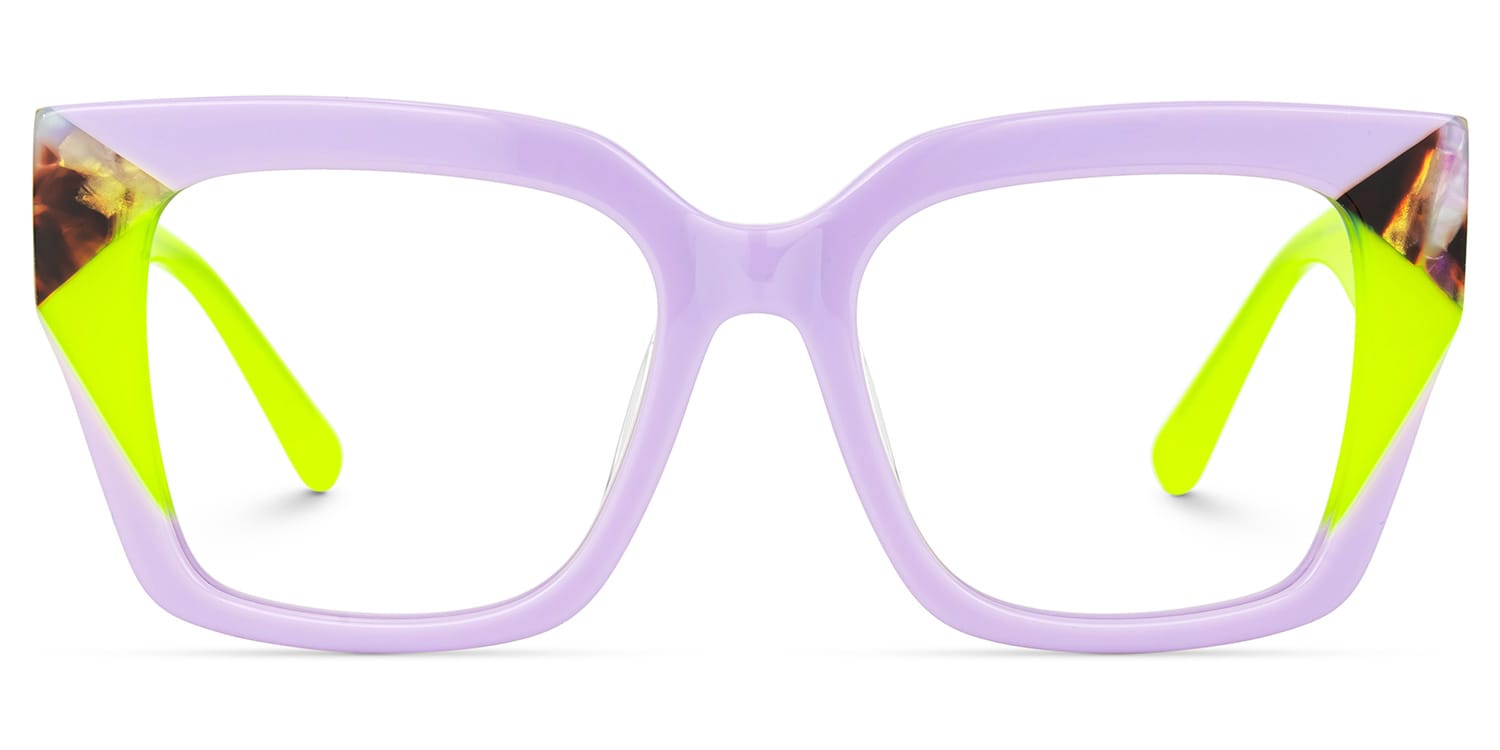 Clody Square Lavender Glasses