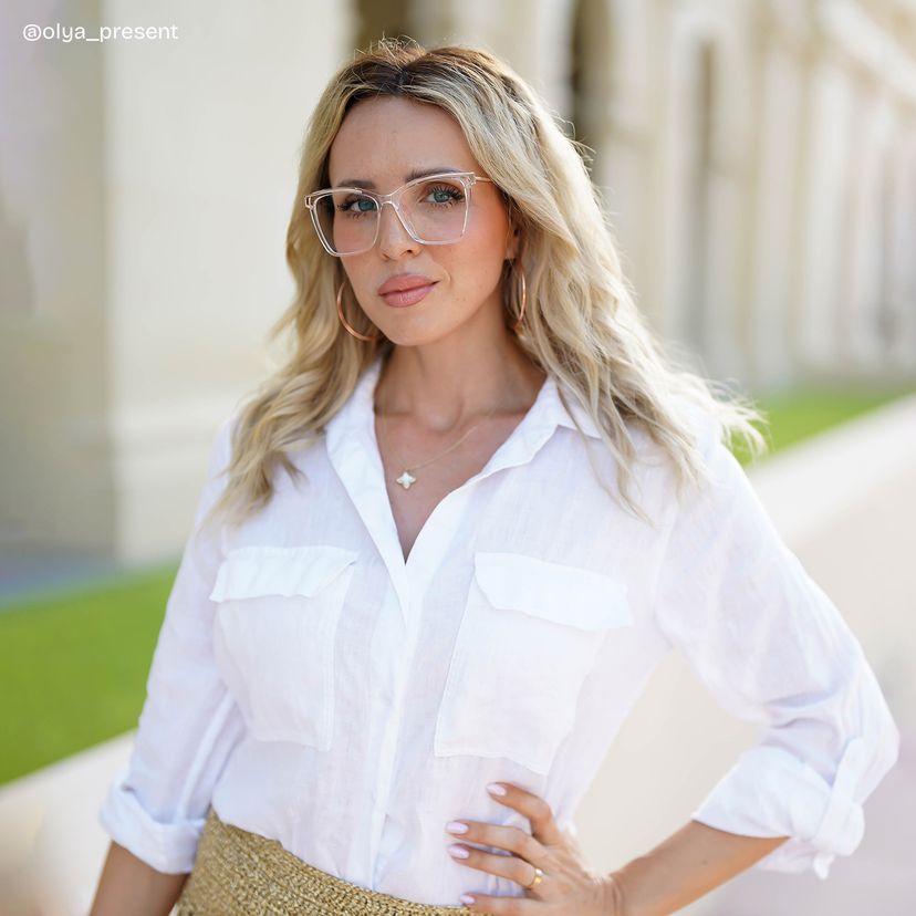 Krystle Square Clear Glasses