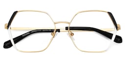 Belen Geometric Black White Glasses1