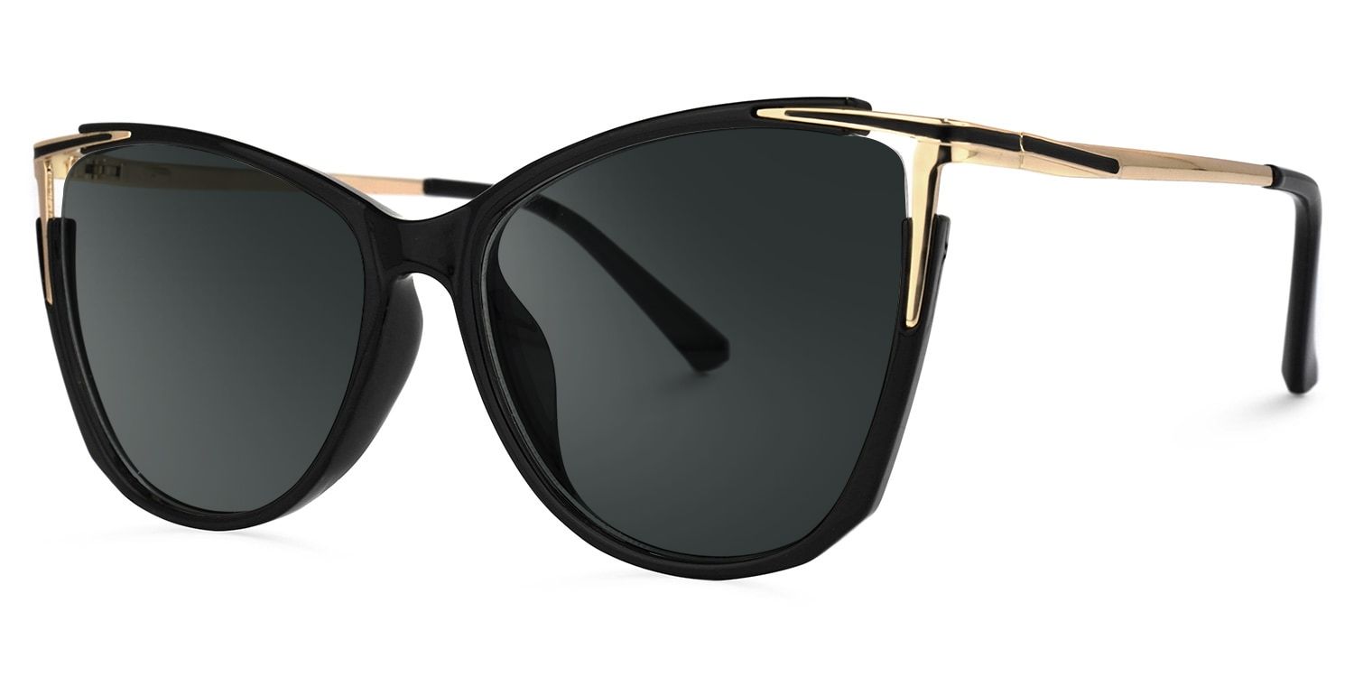 Yomary Black Cateye Frame Sunglasses | Zeelool Optical1