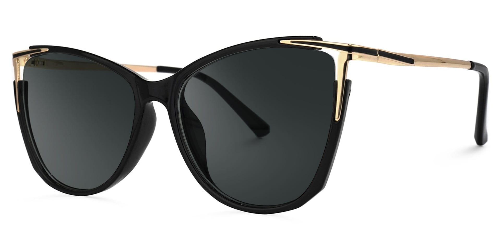 Yomary Black Cateye Frame Sunglasses | Zeelool Optical1