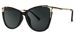 Yomary Cateye Black Glasses1