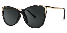 Yomary Cateye Black Glasses1