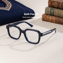 Parker Blue Square Glasses0