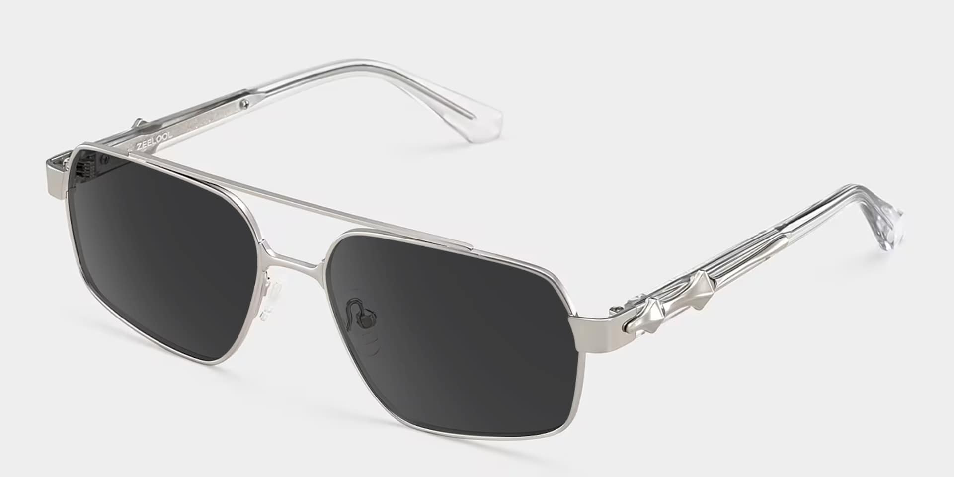 Sterling Eyeglasses in Aviator Silver Frame | ZEELOOL2