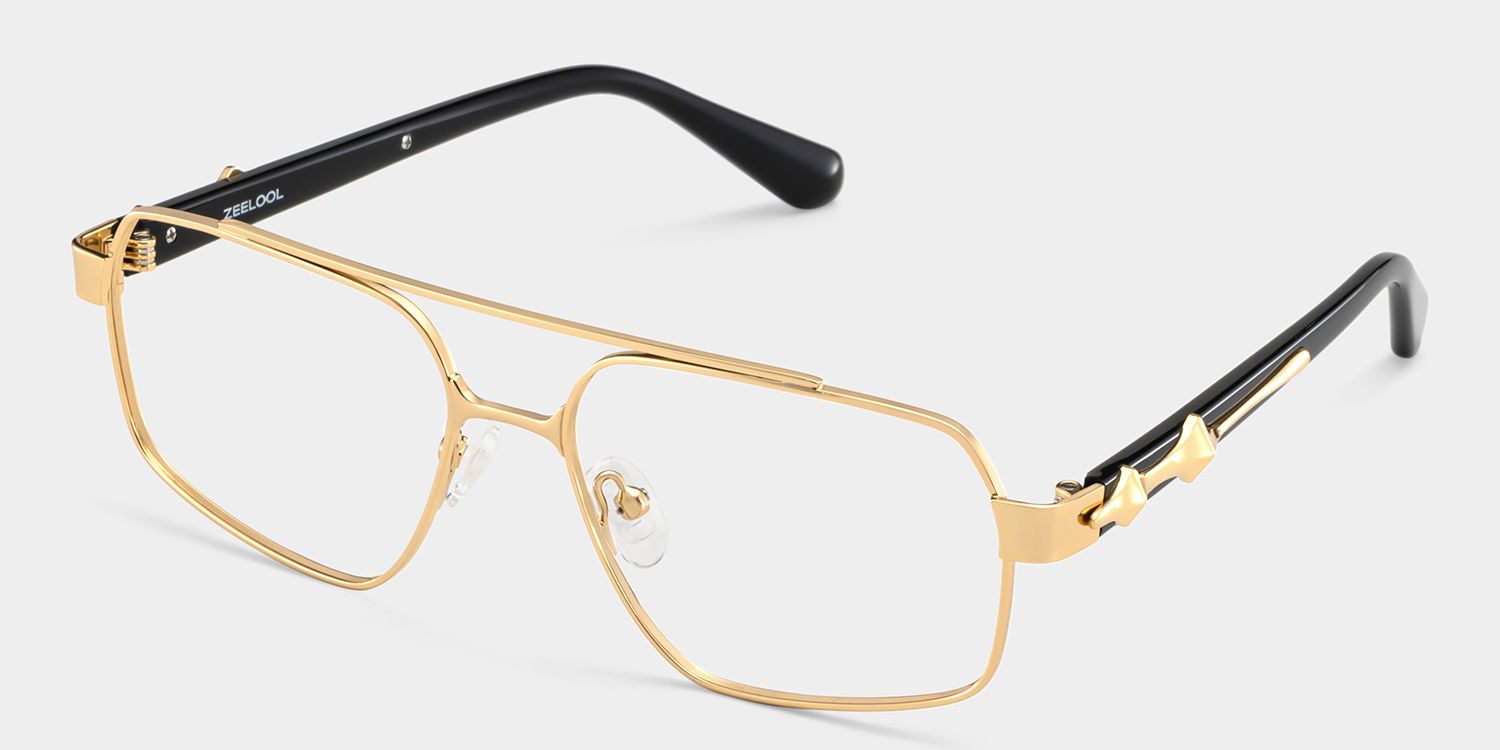 Sterling Eyeglasses in Aviator Gold Frame | ZEELOOL3