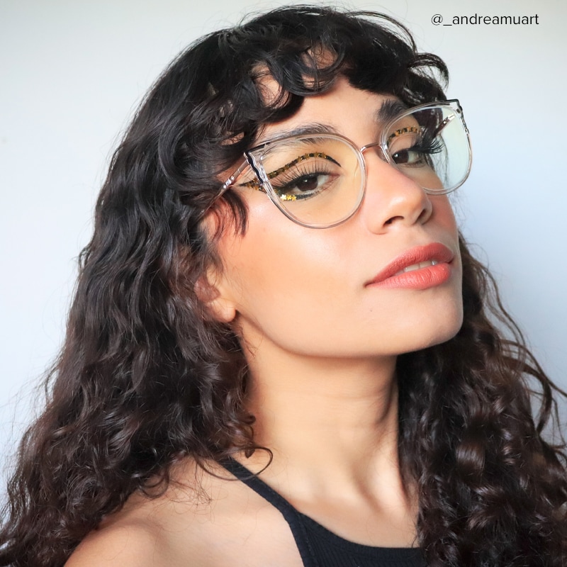 Estrada Cateye Black-Crystal Glasses9