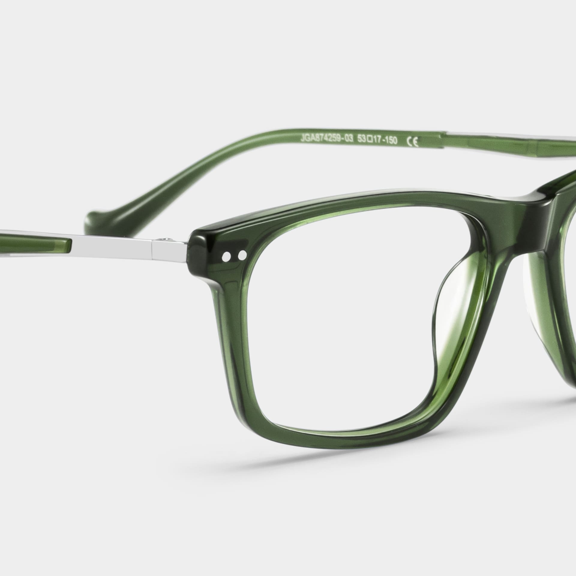 Cozy Green Frame Glasses with Rectangle Frame Online | ZEELOOL8