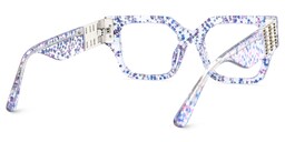 Spaller Square Blue Glasses4