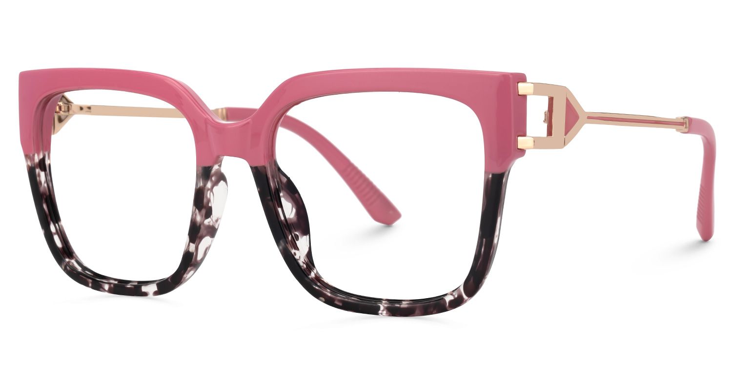 Juany Pink Eyeglasses with Square Shape | Zeelool Optical1