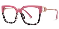 Juany Square Pink Glasses1