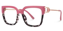 Juany Square Pink Glasses1