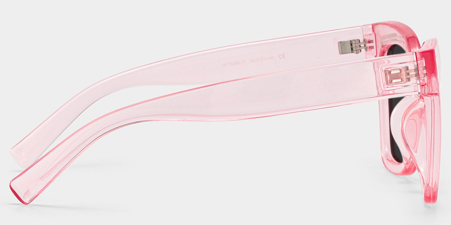 Malcolm Square Pink Prescription Sunglasses | ZEELOOL3