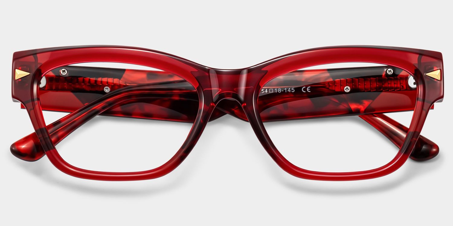 Briar Red Cat-Eye Glasses | ZEELOOL2