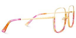 Wade Square Red Floral Glasses4