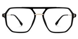 Lizbeth Aviator Black Glasses0