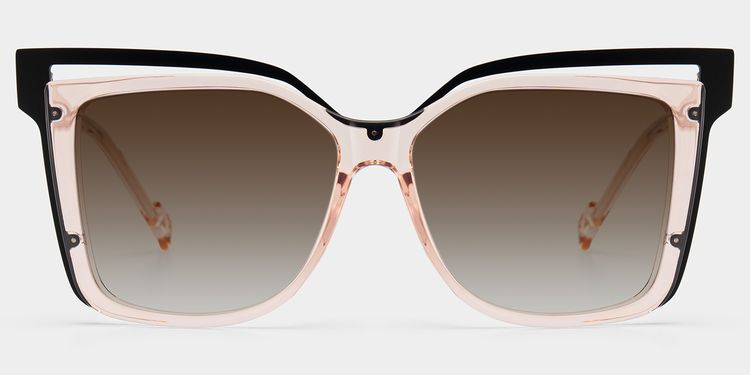Twolla Square Beige Glasses