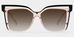 Twolla Beige Square Sunglasses0