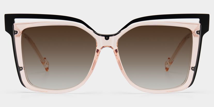Twolla Square Beige Glasses