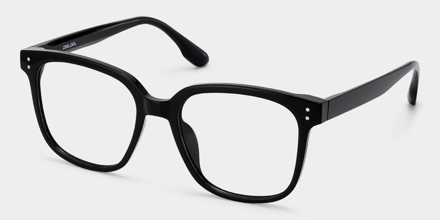 Oglesby Square Black Frame - Blue Light Blocking Glasses  | ZEELOOL3