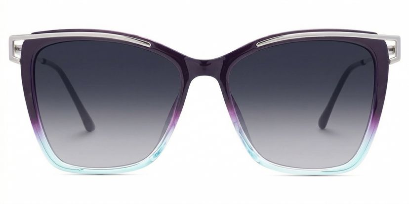 Krystle Square Purple-Blue Glasses