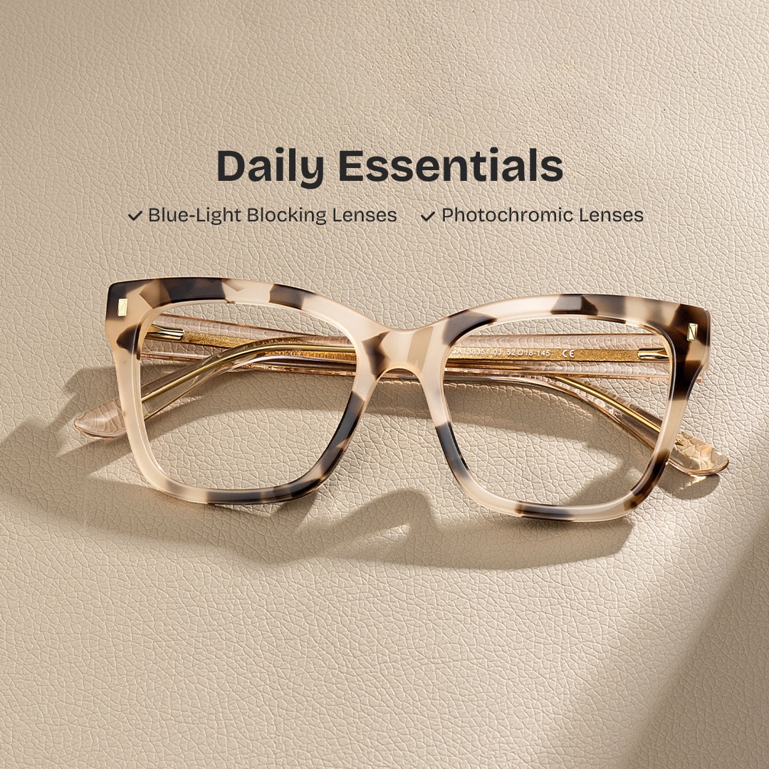 Square Tortoise Eyeglasses Rory Acetate Frame Glasses0
