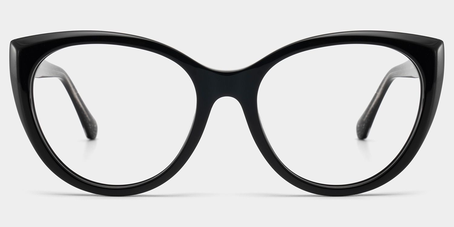 Kiera Cat-eye Black Glasses