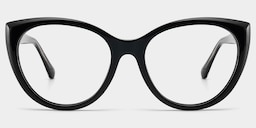 Kiera  Cat-eye Black Glasses1