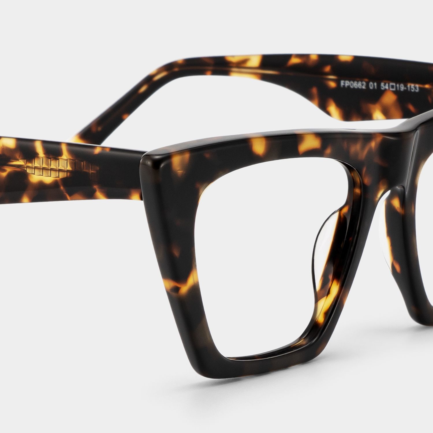 アンプルオールインワンgirlish st.cecilia Cecile Frame Glasses with Cat Eye, Tortoise Style