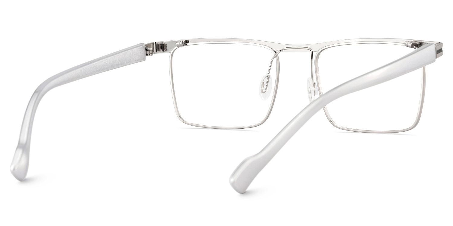 Vintage Metal Glasses With Browline Shape5