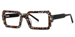 Frederick Rectangle Brown Glasses1