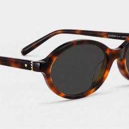 Everly Tortoise Oval Sunglasses4