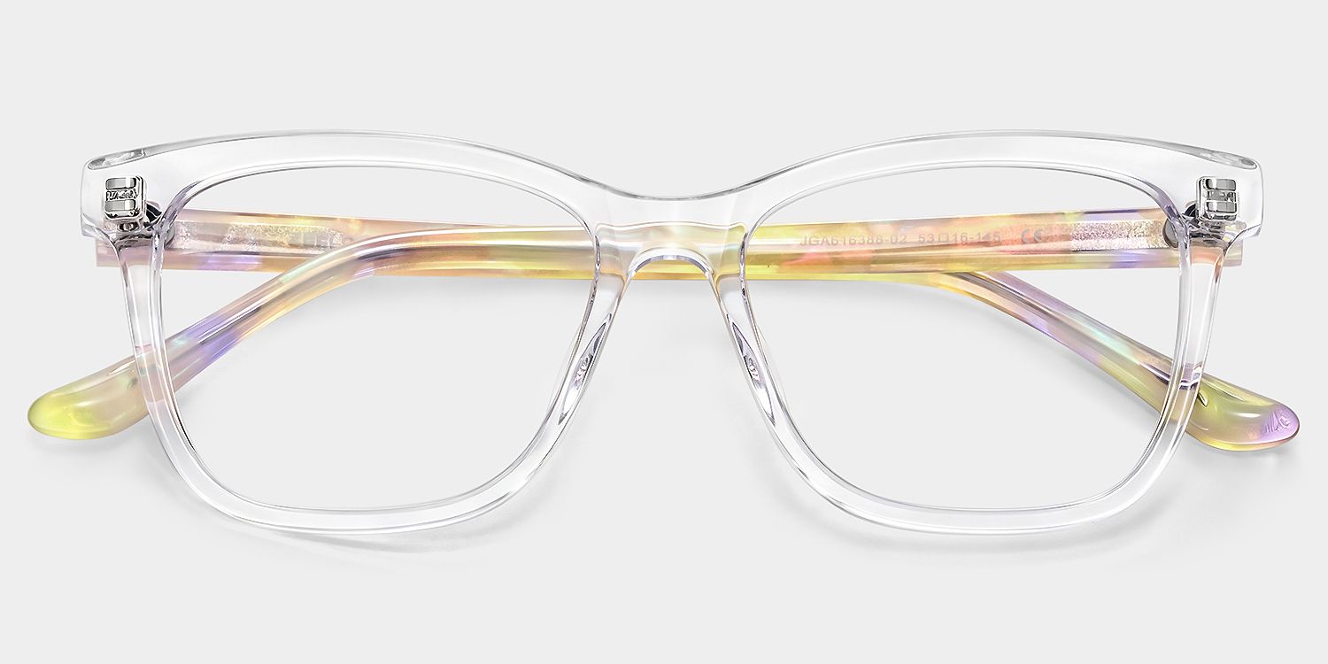 Faith Healing Glasses - Clear Rectangle Acetate Frames | ZEELOOL2