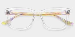 Faith Clear Rectangle Glasses2