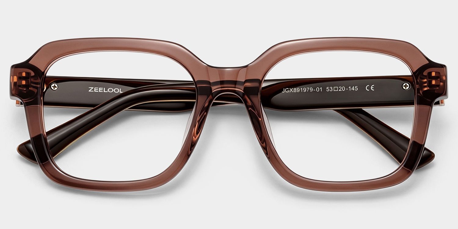 Brown Parker Square Frame Glasses for Women | ZEELOOL2