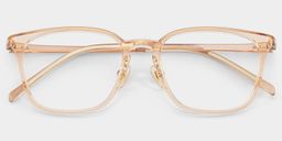 Lily Rectangle Yellow Glasses2