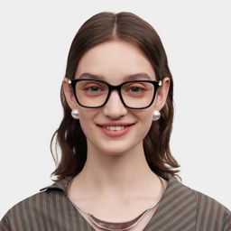 Delilah Square Black Glasses0