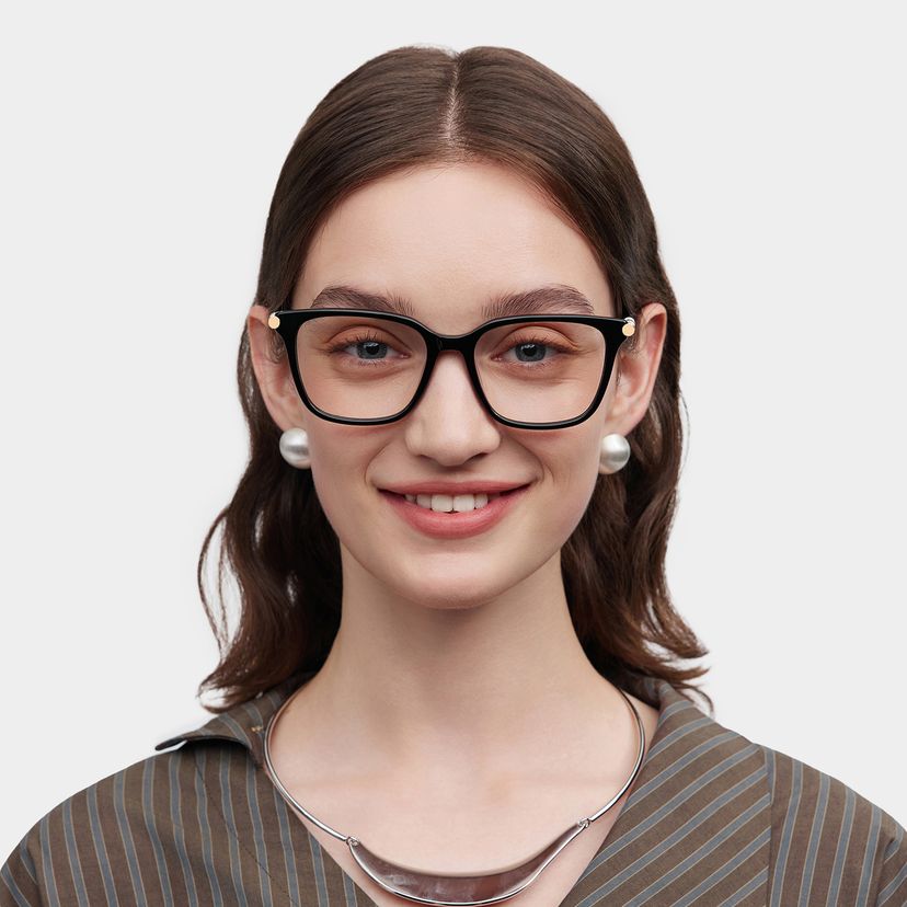 Delilah Square Black Glasses