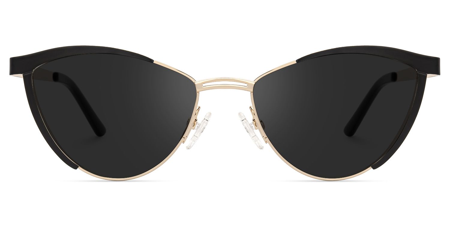 Sydney Cat Eye Black Sunglasses | Zeelool Glasses0