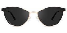 Sydney Cat Eye Black Sunglasses0