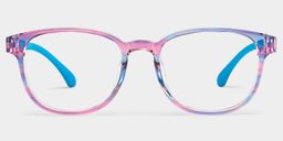 Dale  Round Blue Pink Glasses1