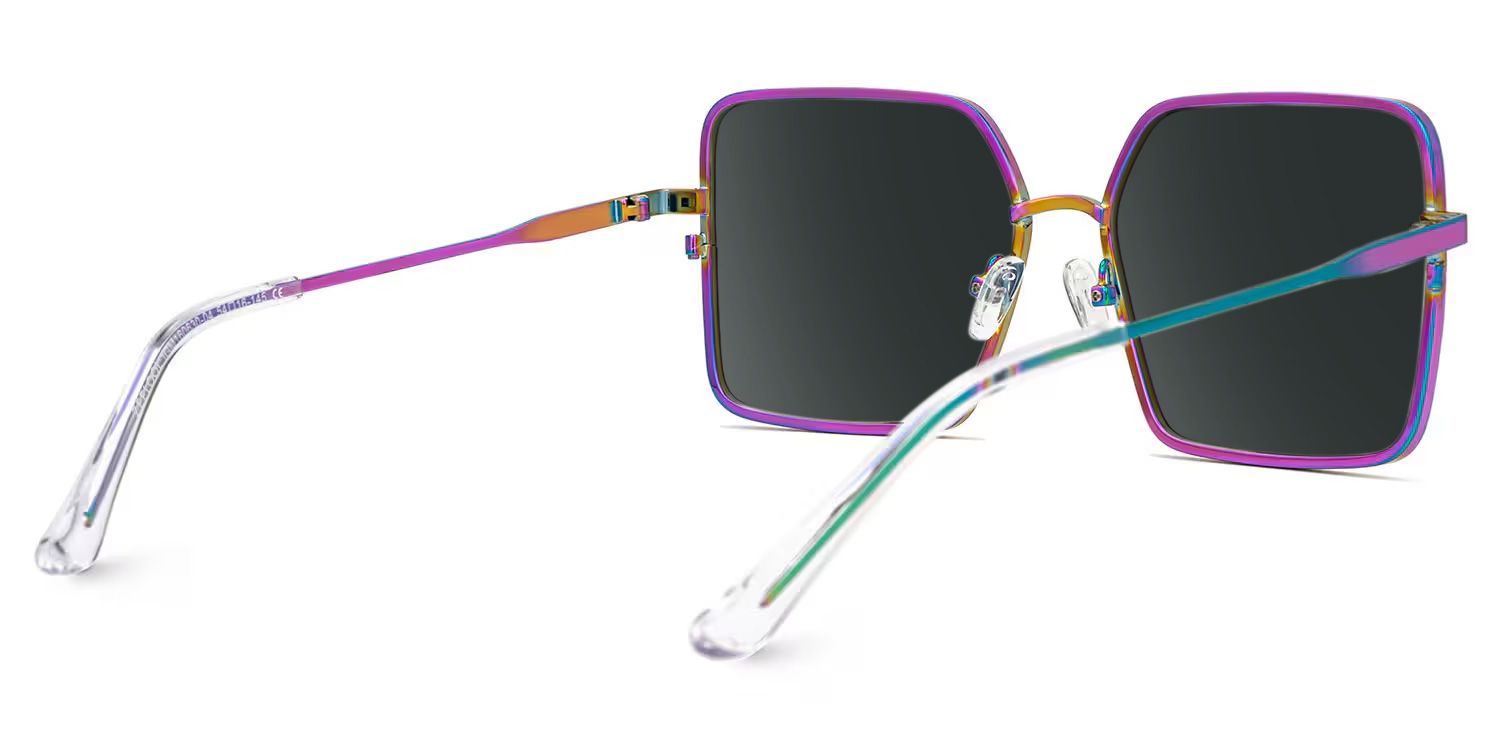 Square Toure Iridescent Frames Designer Sunglasses3