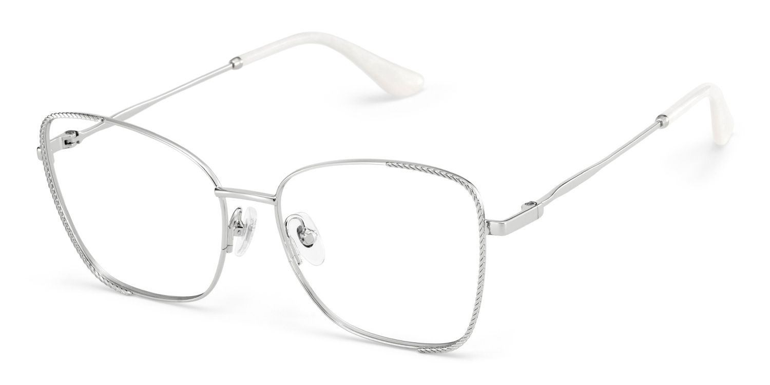 Kai Eyeglasses in Butterfly Silver Frame | Zeelool2