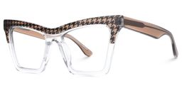 Jaclyn Cateye Brown Glasses1