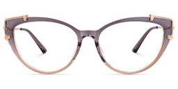Arielle Cateye Two-Tone Glasses0