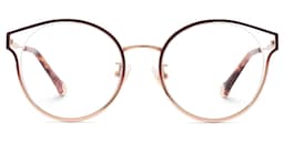 Yaselie Cateye Dark-Red Glasses0