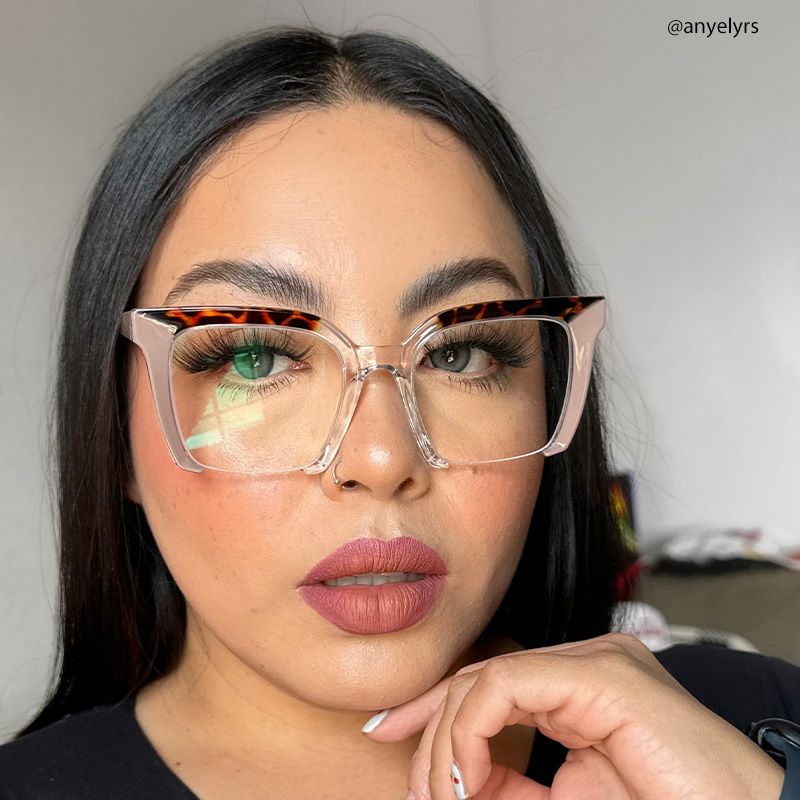 Misty Square Brown Glasses